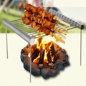 Hot Mini Pocket BBQ Grill Portable Stainless Steel BBQ Grill Folding BBQ Grill Barbecue Accessories For Home Park Use 2