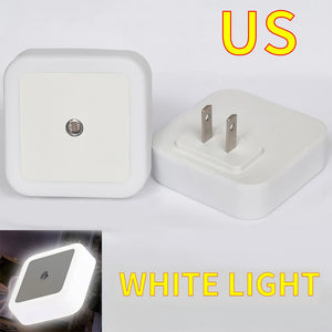 Wireless LED Night Light Sensor Lighting Mini EU US UK Plug Night light Lamp for Home Room Bedroom Stairway Decoration Lights