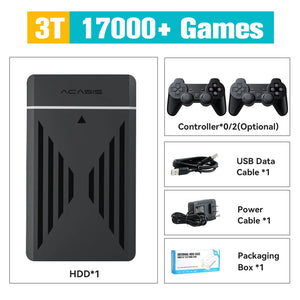 3TB Gaming Emulation Hard Drive With 17000 Retro/PC Games Launchbox Retrobat Playnite Gaming HDD For PS4/PS3/Switch/WIIU/N64/PS1