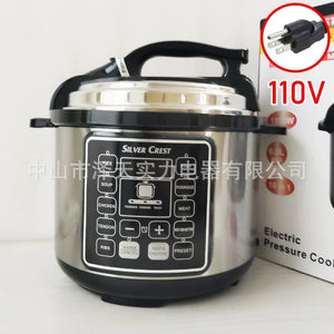 110V American Standard Electric Pressure Cooker 5L Large Capacity Household Intelligent English Electric Rice Cooker