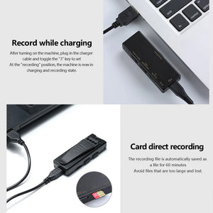 Voice Control Recorder Back Clip Black Z8s Mini Voice Recorder 1080p Professiona Plastics Recorder Camera Recording Pen