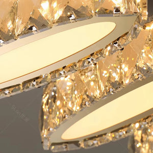 Modern home decoration crystal chandelier, stair Pendant lamp, living room Pendant lights, interior lighting