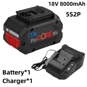 18V 8.0Ah 100% original Bosch rechargeable battery, suitable for tool BAT609 BAT618 GBA18V80 21700 high-power 5C power battery