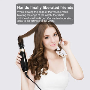 4 In 1 Electric Hair Dryer  Hot Air Comb Dryer Curling Iron Multifunctional Hot Air Comb Hair Straightener Brush Styler Hair