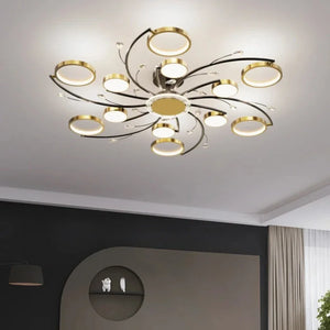 Modern Light Luxury Creative LED Chandelier Living Room Dining Room Coffee Shop Hotel Lighting Decoration Lights