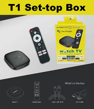 Android13 TV Box T11 Smart Home TV Allwinner H313 4K 8K 2.4G&5G Dual Wifi 8GB 128GB Media Player BT5.2 Google Voice Set Top Box