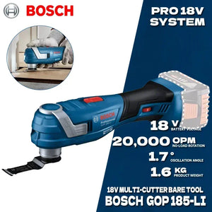 BOSCH Cordless Oscillating Multi Tools Bare Tool Brushless Universal Treasure 18V Rechargeable Cutting Machine GOP 185-LI