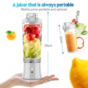 600ML Mini Portable Electric Fruit Juicer - Stereotech