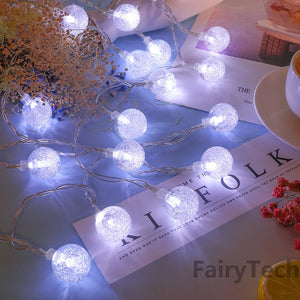 Led Globe String Lights USB Fairy String Light 20 Leds Plug Waterproof Lamp Christmas Holiday Wedding Party Lights Decoration