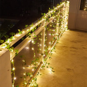 Flower Green Leaf String Lights - Stereotech