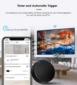 Tuya IR Remote Control Smart WiFi Universal Infrared Tuya Smart Home Controller For TV DVD AUD AC Works With Alexa Google Home - Stereotech