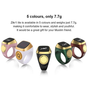 Waterproof Muslim LCD for Smart Tally Counter Ring Electronic 5 Prayer for Time