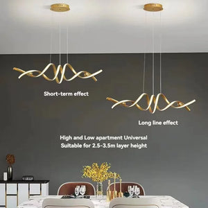 LED Pendant Light long hanging For dining room or living room kitchen  chandelier designer  simple lighting fixture