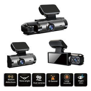 1080P Dash Cam Car WIFI Dvr Dual Lens Front Inside  Wide Angle IR Night Vision Parking Monitor Video Recorder