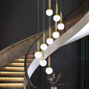 Modern home decor led lights pendant light lamps forstaircase Chandeliers for living room hanging light indoor lighting