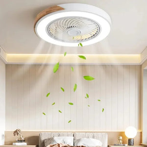 Wood Ceiling Fan Light Remote Control Timing for Bedroom Living Room Nordic Modern Decoration Wooden Lamp Lighting Fans Dimmable - Stereotech