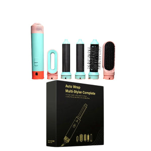 5 in 1 Hair curler Multi-functional styling tool Hot air comb set Hair curler with hair dryer and straightening brush