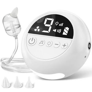 Baby Nasal Aspirator Electric Nose Cleaner with Built-In Music & Night Light Rechargeable Nose Booger Sucker for Infants Babies