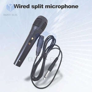 3.5mm/6.5mm Wired Bluetooth Microphone Portable Dynamic Omnidirectional KTV Handheld Megaphone for Karaoke Speech Wedding - Stereotech