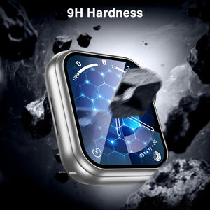 2PCS Tempered Glass for Apple Watch 9 8 7 6 5 4 SE Screen Protector film iWatch 45mm 41mm 44mm 40mm Anti scratch accessories - Stereotech