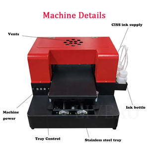 A4 Food Printer For Edible Sugar Paper Cake Pizza Bread Cookie Biscuit With Free 400ml Edible Ink Cake Printing Machine