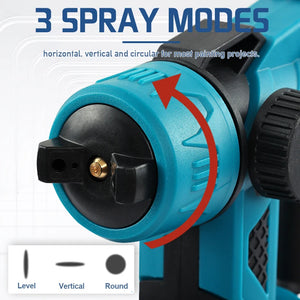 Wireless Spray Painting Machine Paint Sprayer Household Flow Control Easy Auto Furniture Steel Compatible For Makita 18V Battery