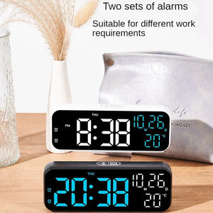 Youpin Xiaomi Digital Alarm Clock Temperature Date Week Display Night Mode Table Clock 12/24H Desktop Electronic LED Alarm Clock