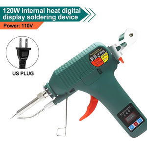 110V/220V 80/120W Manual Soldering Iron Tip Tin Gun Internal Heat Electric Tin Welder Welding Machine Solder Gun Tool Set