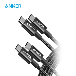 Anker USB C to USB C Cable, New Nylon USB C Charger Cable (6ft, 2Pack), 60W(3A) for iPhone 15/15 Pro/15 Plus/15 Pro Max