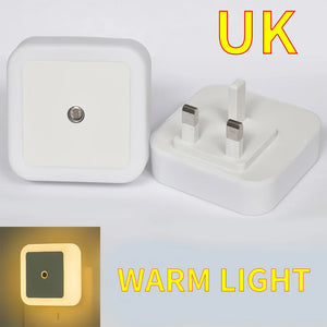 Wireless LED Night Light Sensor Lighting Mini EU US UK Plug Night light Lamp for Home Room Bedroom Stairway Decoration Lights