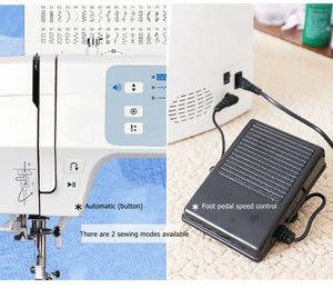 110-220V Heavy-duty Metal Sewing Machine 99 Types Of Zigzag Patterns With Locking Edges Electron Household Clothing Sewing Tool