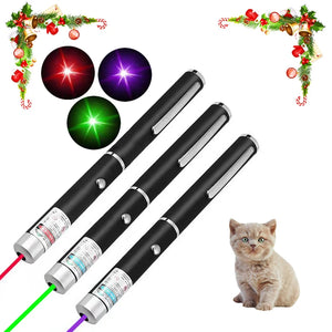 2-in-1 Mini Laser Pointer, LED Pet Training Flashlight, Scratching Toys for Pets and Cats, Christmas Gifts