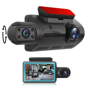 Full HD Dashcam Dual Camera 1080P Inside Front Camera 2 Lens Recorder Car DVR Recorders Dash Cam Auto Wide Angle Night View