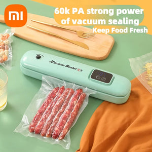 Xiaomi Vacuum Sealer Packaging Machine Food Vacuum Sealer With Free 10pcs Vacuum bags Household Vacuum Food Sealing