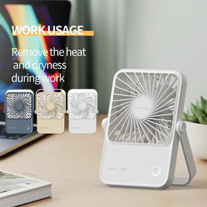 🌬️Portable USB Mini Fan Convenient And Ultra-quiet Electric Fan Rechargeable Student Small Cooling Desktop Fans Clip Ventilador - Stereotech