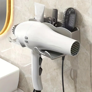 1pcBathroom Shelf Dryer Cradle Wall Shelves Hair Dryer Holder Shower Hairdryer Organizer Box Toilet Blower Holder Shelf Bathroom