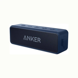 Anker Soundcore 2 Portable Wireless Bluetooth Speaker Better Bass 24-Hour Playtime 66ft Bluetooth Range IPX7 Water Resistance