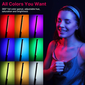 Ulanzi VL119 RGB Tube Light Handheld LED Video Light Wand Colorful Stick Light CRI 95+ 2500K-9000K Photography Studio Lighting - Stereotech