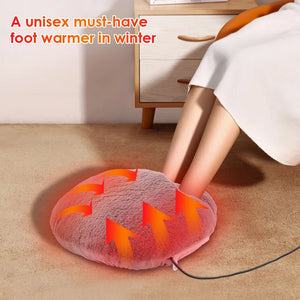 USB Foot Warmer Electric Heating Shoes Artifact Winter Device Dispel Cold Soft Velvet Washable Office Study Room