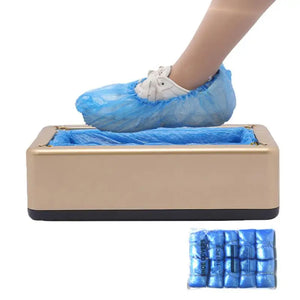 Non-slip Shoe Cover Dispenser Portable Automatic Shoe Cover Machine Set With 100 Shoe Covers Dustproof Shoe Covers For Home