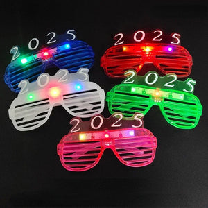 1pcs 2025 Glasses for Adults Kids LED Light Up Glow Neon Shutter Shades at Rave Party