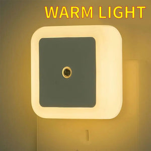 Wireless LED Night Light Sensor Lighting Mini EU US UK Plug Night light Lamp for Home Room Bedroom Stairway Decoration Lights