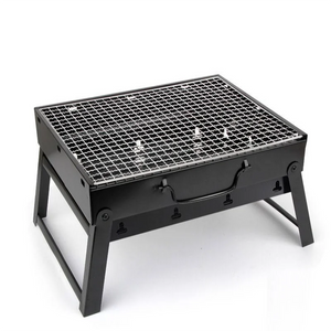 Large collapsible portable barbecue grill, burners for outdoor picnics - Stereotech