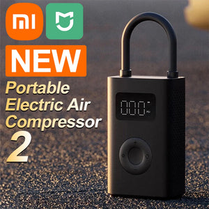 2023 New Xiaomi Mijia Air Compressor 2 Portable Universal Electric Air Pump 2 Tire Sensor Mi Inflatable Treasure 2 for Car Bike