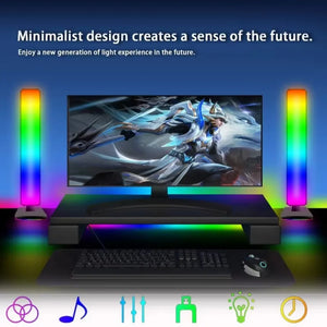 Tuya Smart RGB Table Light App Remote Control Pickup Music Rhythm Lights Car TV Game Computer Desktop Decor Atmosphere Lamp