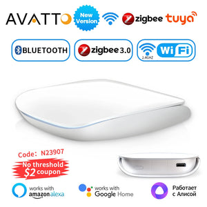 AVATTO Tuya ZigBee3.0/BLE Smart Gateway Hub Multi-model Smart Home Bridge Wireless Remote Controller Work With Alexa Google Home