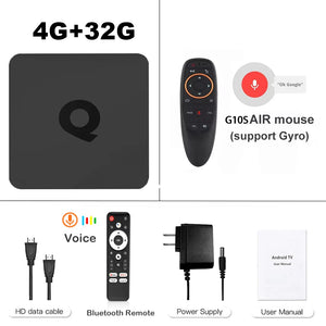 Android14 Smart TV Box Q1 Allwinner H313 Supports 2.4G&5G Dual Wifi 8K 64G 128G Rom Google Media Player TV Box Voice Set Top Box