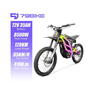 79Bike Electric Dirt Bike Adults 72V 8000W 35AH 85KM/H 19 Inch Fatbike Electric Mountain Motorcycle Motorbike