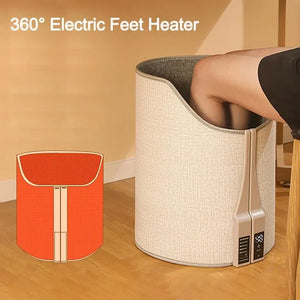 2024 Folding Electric Feet Heater, Portable Adjustable Thermostat Foot Warmer for Home Office