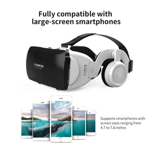 VR Virtual Reality Cinema 3D Glasses Box Headset Wearable Helmet G06ED VR For IOS Android 4.7-7.8inch Smartphone